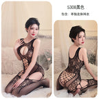 Black Lace Garter Bodystocking